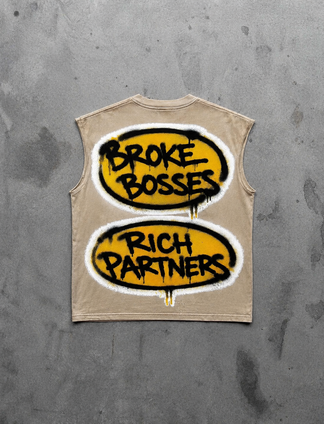 Broke Bosses Rich Partners Sleevless Tee